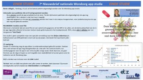 Wondzorg App studie stopt Wondzorg App studie stopt